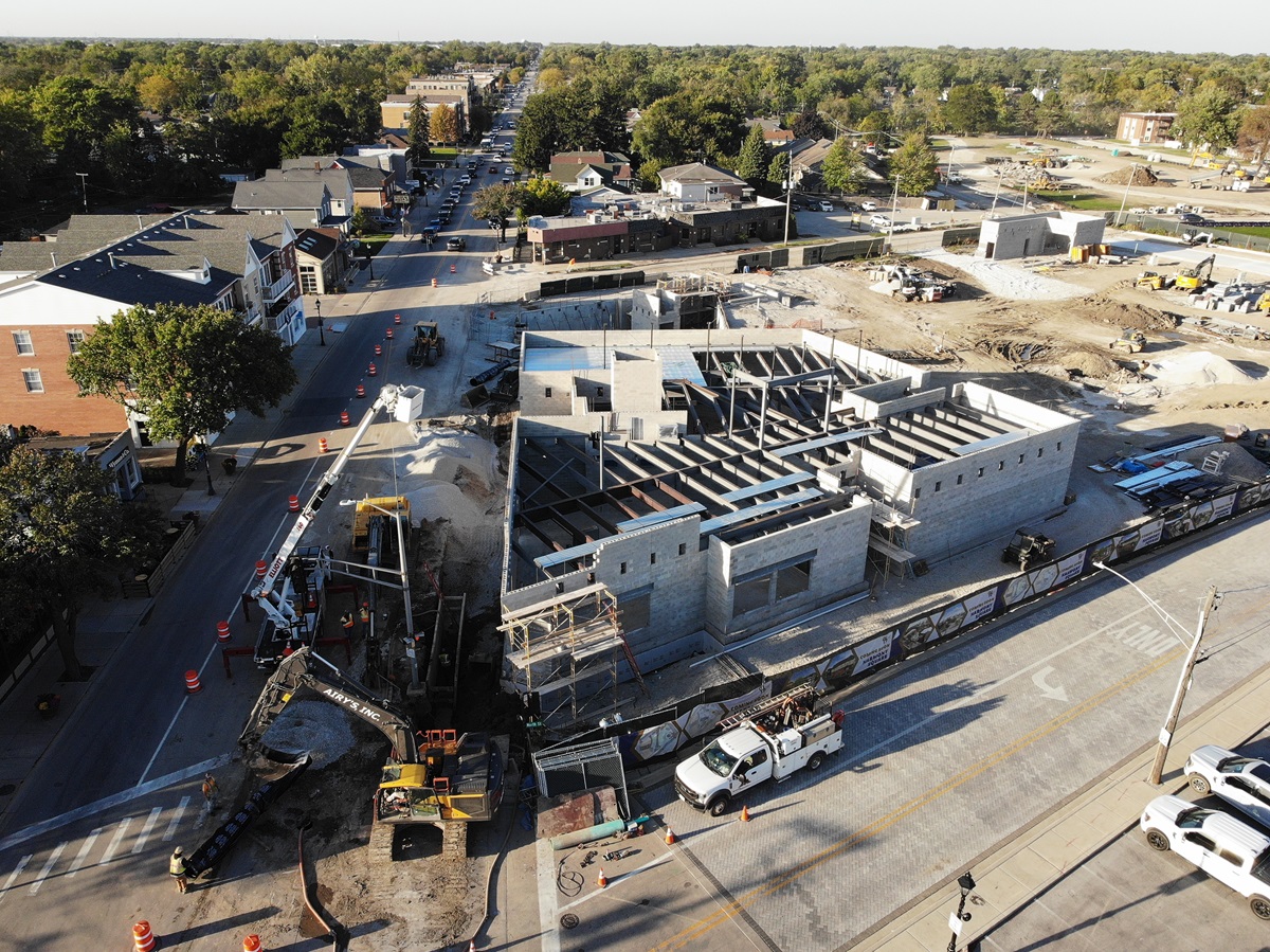 Harmony Square construction on October 4, 2024